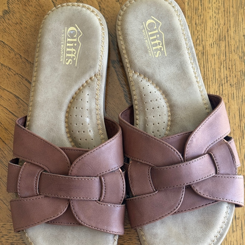 Cliffs by WHITE MOUNTAIN Brown Woven Sandals